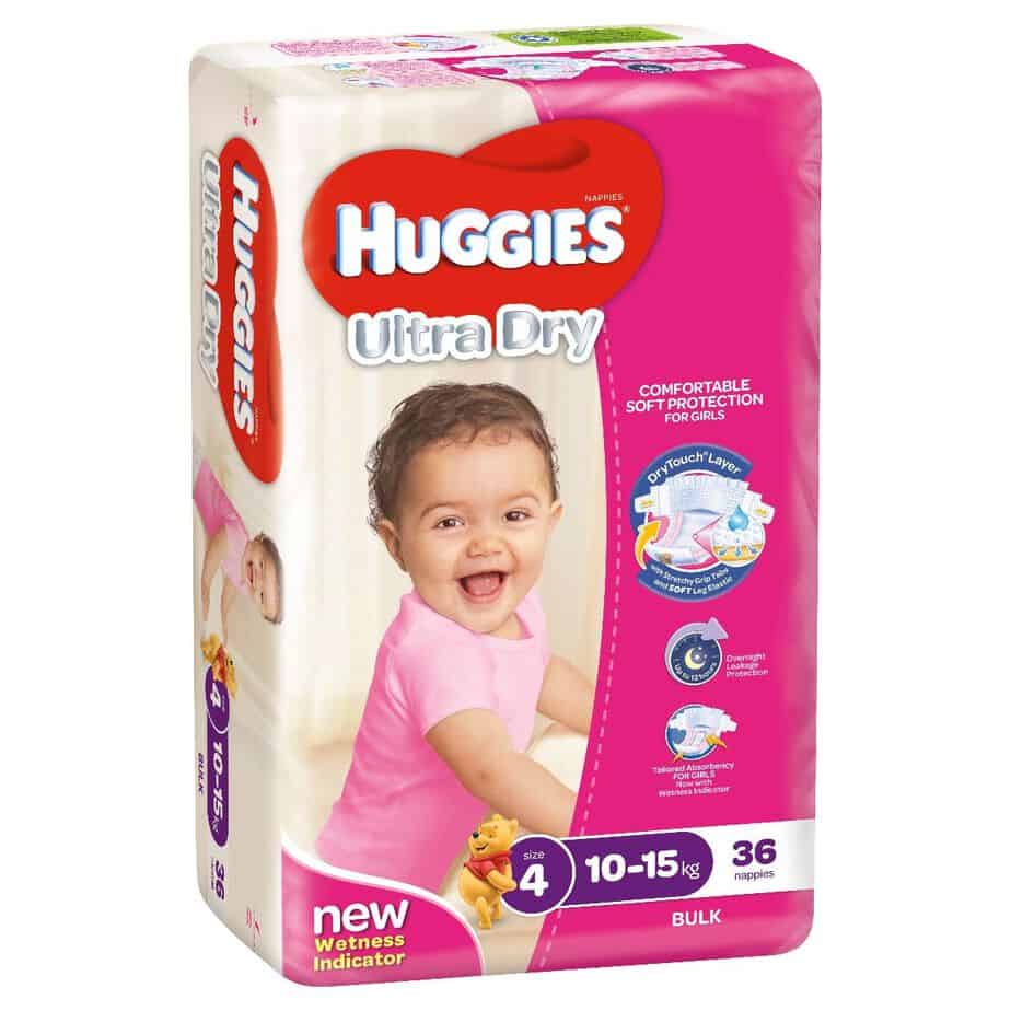 'Monster Box' Huggies® Nappies Toddler Girl 10-15kg 144s-11025