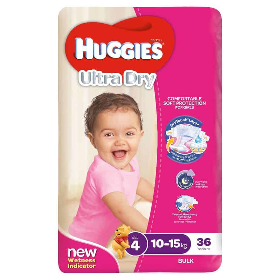 'Monster Box' Huggies® Nappies Toddler Girl 10-15kg 144s-11026
