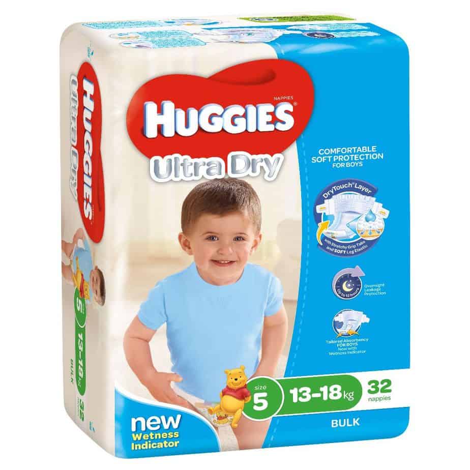Huggies® Nappies Walker Boy 13-18kg Bulk 32s-1486