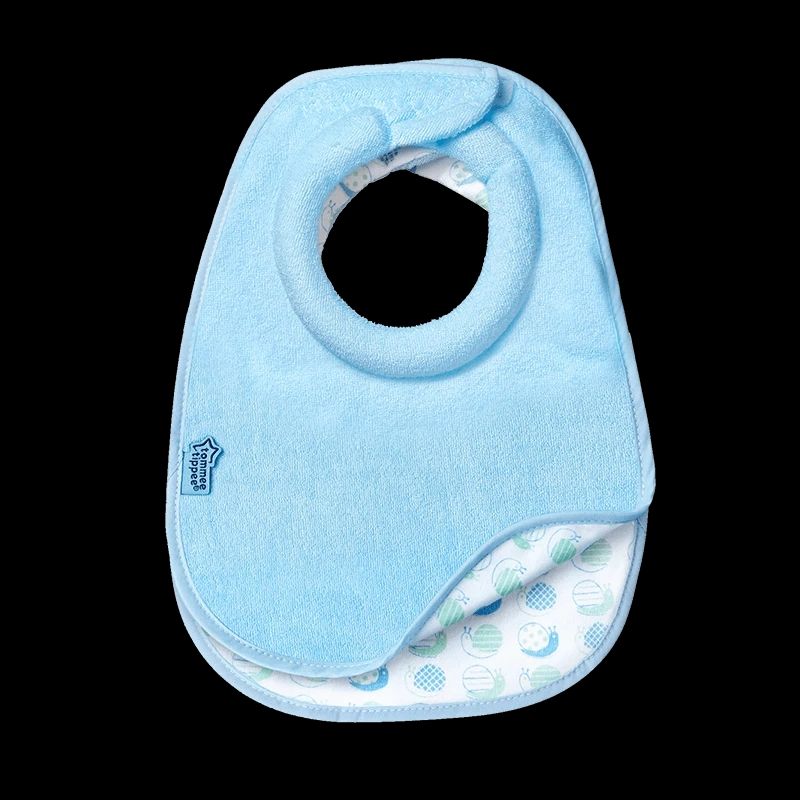 Closer to Nature Milk Feeding Bibs 2pk Blue-2429