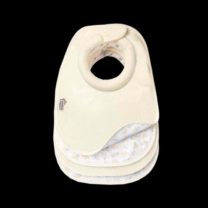 Closer to Nature Milk Feeding Bibs 2pk Cream-2425
