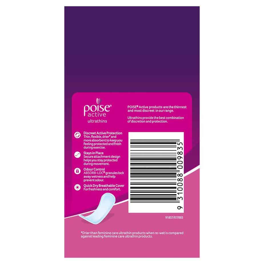 Poise Active Pads Ultrathins Super 12s-2002