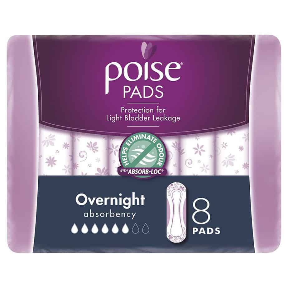 Poise Overnight Pads 8s-1981