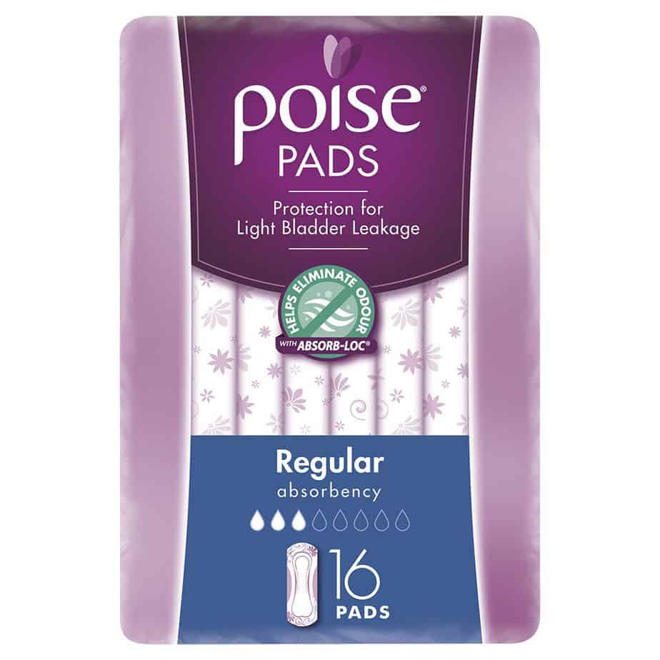 Poise Pads Regular 16s-2004
