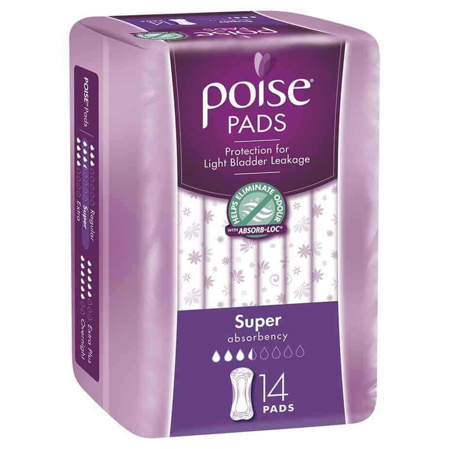 Poise Pads Super 14s - Shipper-1973