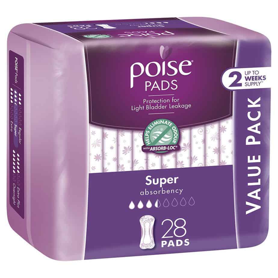 Poise Pads Super 28s Value Pack - Shipper-1963