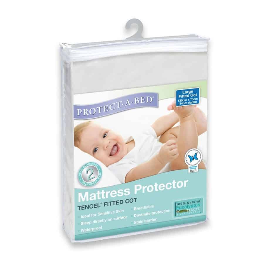 Protect A Bed Tencel Universal Fitted Cot Mattress Protector-11652