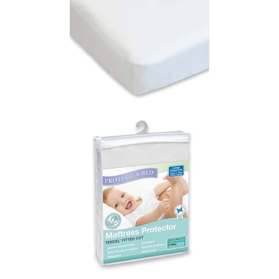Protect A Bed Tencel Universal Fitted Cot Mattress Protector-11654