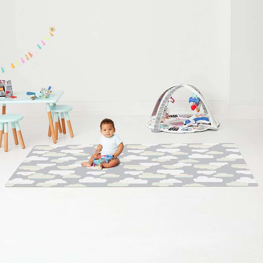Skip Hop Doubleplay Reversible Play Mat Clouds-11861