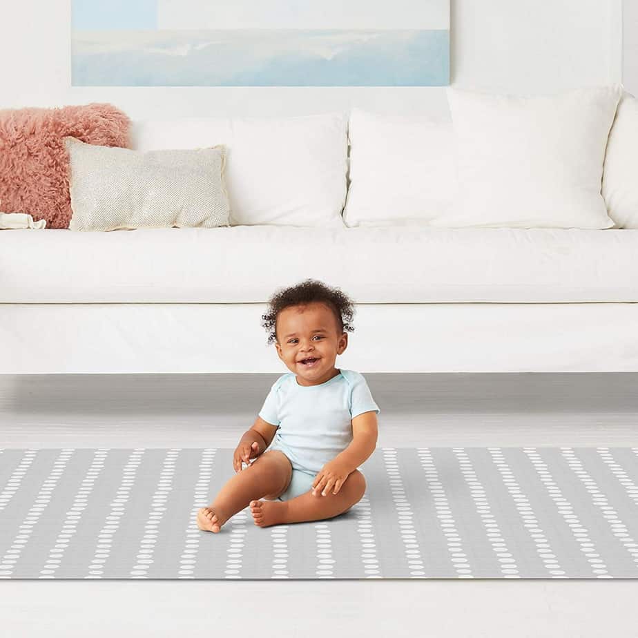 Skip Hop Doubleplay Reversible Play Mat Clouds-11860
