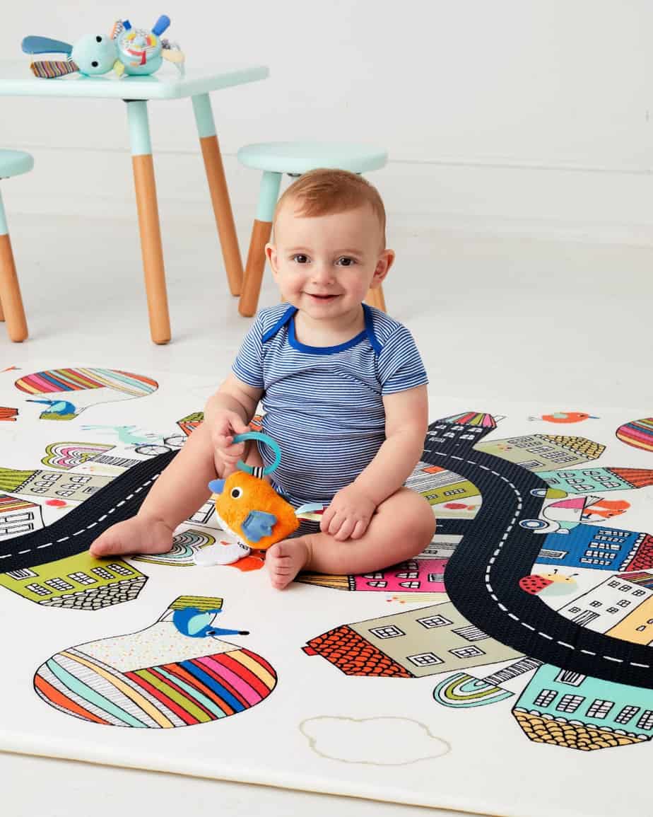 Skip Hop Doubleplay Reversible Playmat Vibrant Village-0