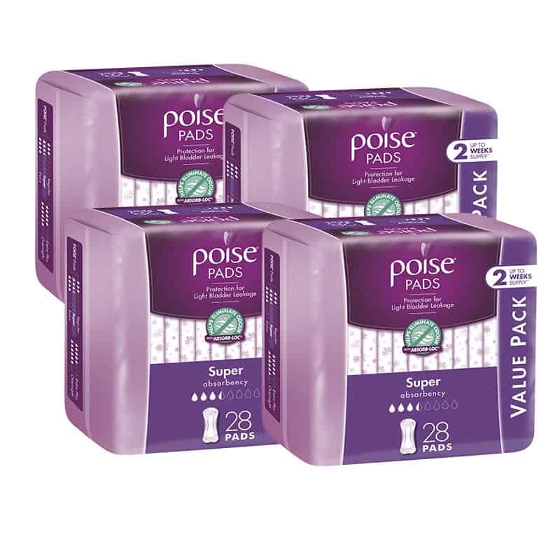 Poise Pads Super 28s Value Pack - Shipper-0