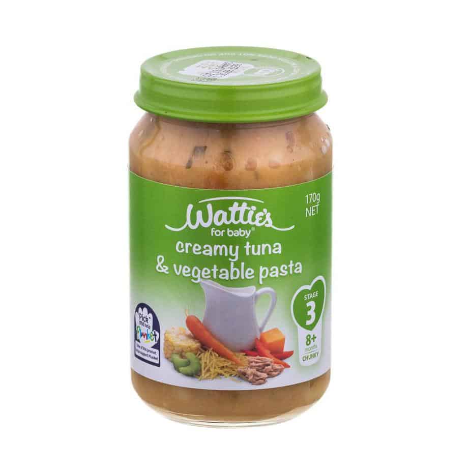 Wattie's Baby Food 170g Jar (Stage 3) - Creamy Tuna & Vegetable Pasta-0