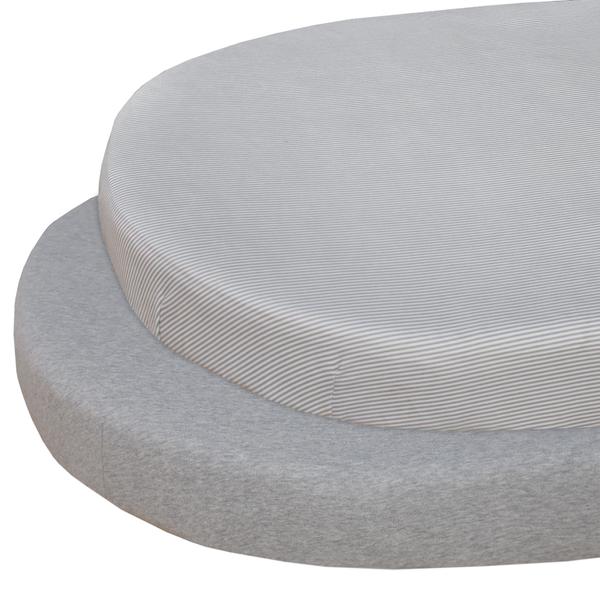 Grey-melange-stripe-2pk-round-cot-sheet-set-2018-grande