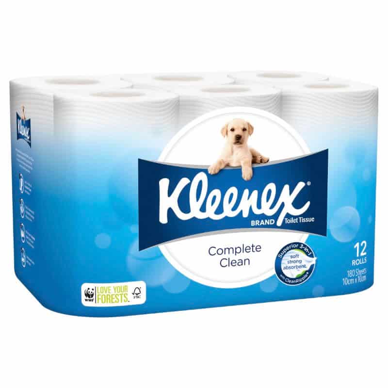 Kleenex-complete-clean-toilet-tissue-12-pack-0