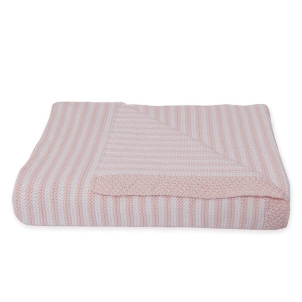 Living-textiles-knitted-stripe-blanket-pink-grande