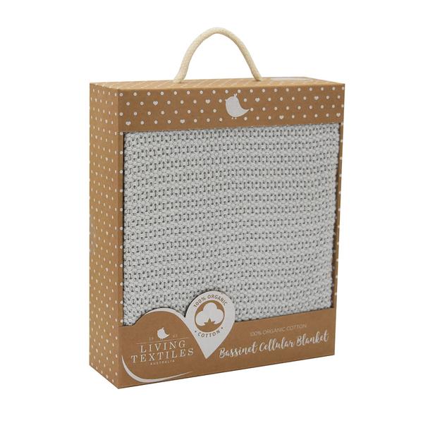 Living-textiles-organic-bassinet-cellular-blanket-grey-boxed-web-grande