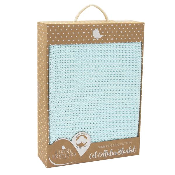 Living-textiles-organic-cot-cellular-blanket-aqua-boxed-web-grande
