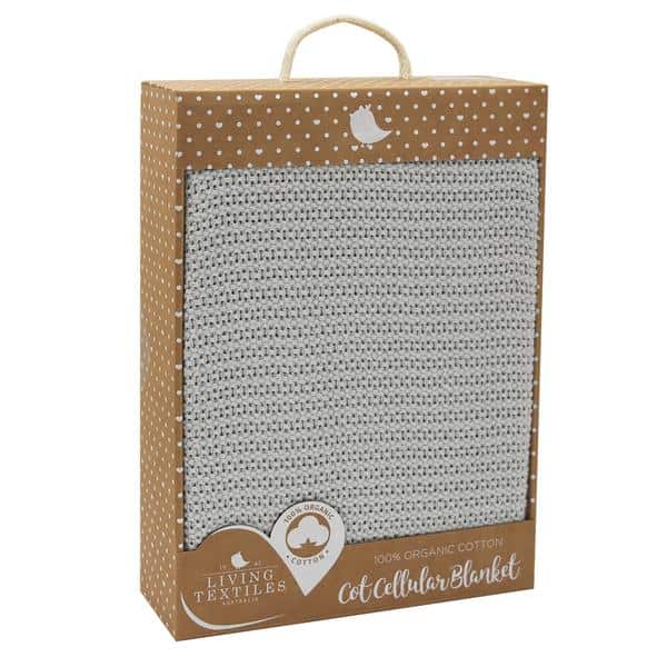 Living-textiles-organic-cot-cellular-blanket-grey-boxed-web-grande