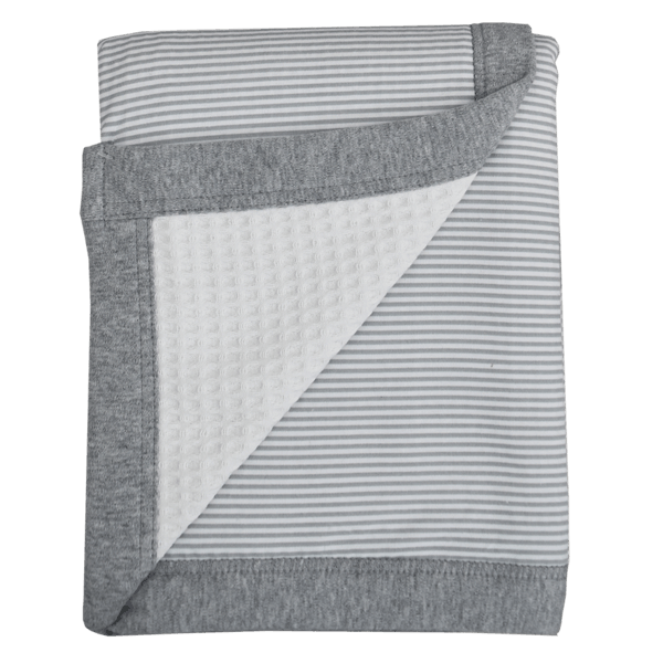 Waffle-jesery-cot-blanket-grey-strip-melange-web-grande