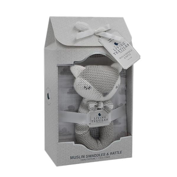 Charlie-the-fox-rattle-and-muslin-swaddle-in-packaging-grande