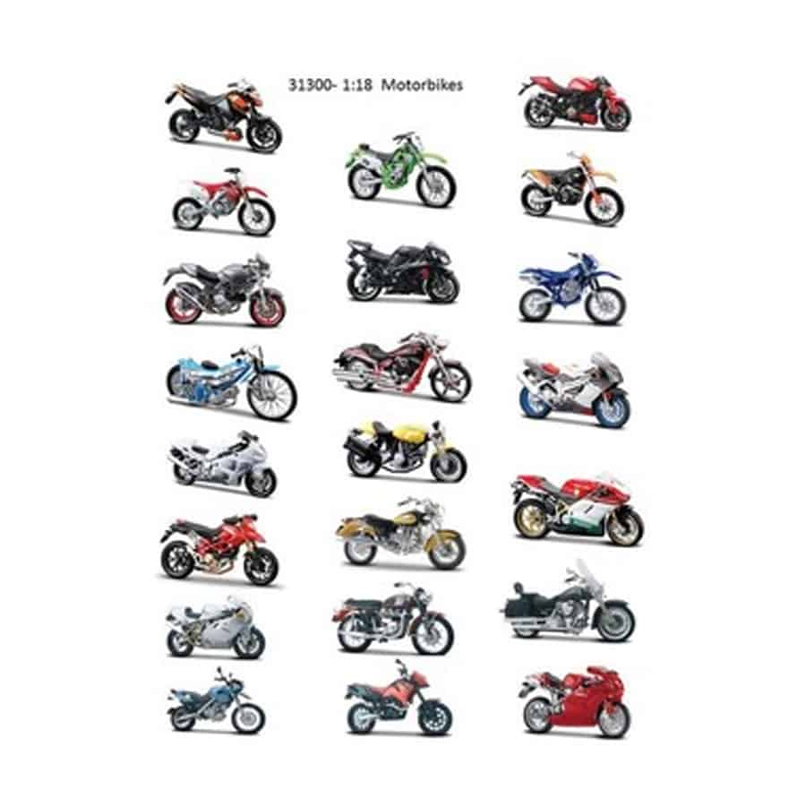 Maisto-fresh-metal-two-wheeler-motorbikes-asst