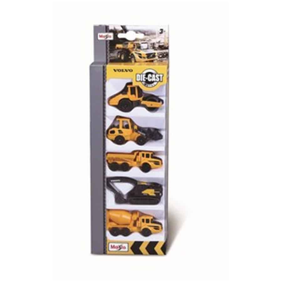 Maisto-volvo-construction-vehicles-5-pack-windowbox
