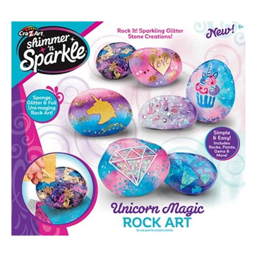 Shimmer-n-sparkle-unicorn-rock-art