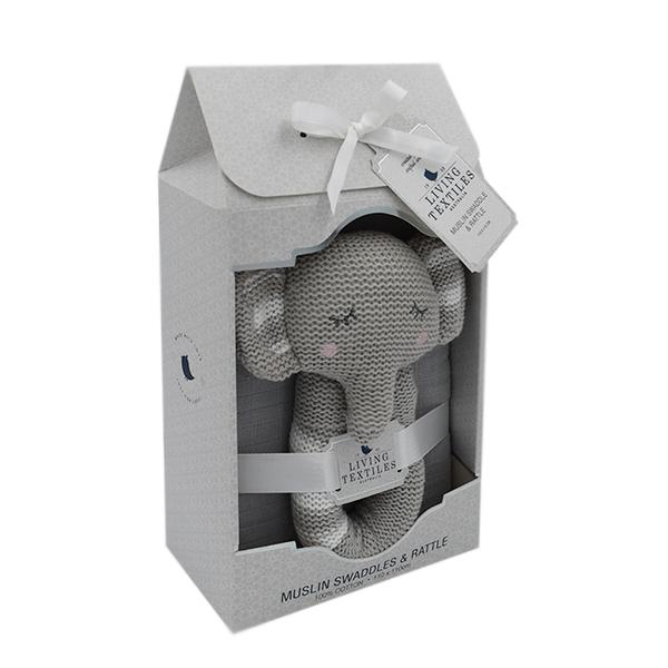 Theodore-the-elephant-muslin-and-rattle-in-packaing-grande